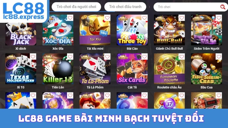 LC88 game bài minh bạch tuyệt đối